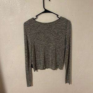 Multi gray long sleeve shirt